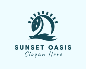 Summer Sunset Sailing logo design