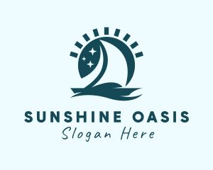 Summer Sunset Sailing logo design