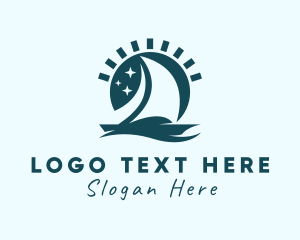 Travel - Summer Sunset Sailing logo design