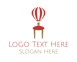 Stool - Hot Air Balloon Chair logo design