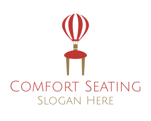 Hot Air Balloon Chair logo design