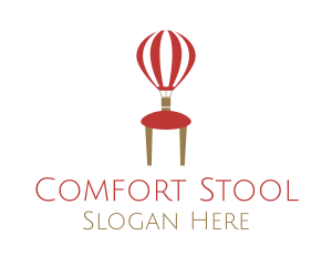 Hot Air Balloon Chair logo design