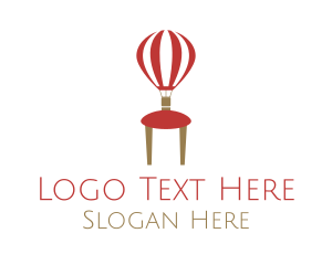 Chair - Hot Air Balloon Chair logo design
