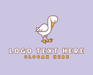 Swan - Duck Bird Farm logo design