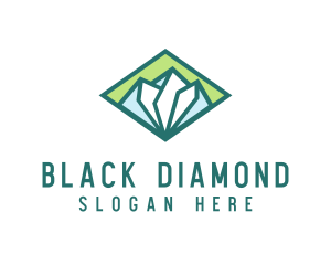 Cold Alpine Mountain logo design