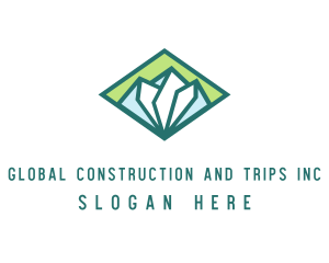 Diamond Green Mountain logo design