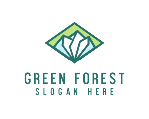 Diamond Green Mountain logo design