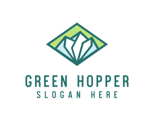 Diamond Green Mountain logo design