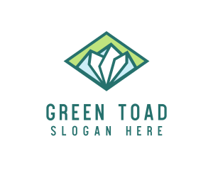 Diamond Green Mountain logo design