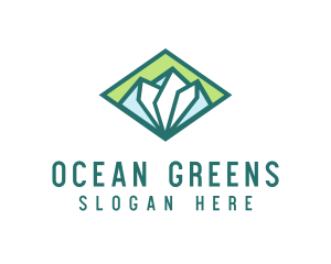 Diamond Green Mountain logo design