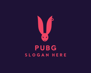 Pet - Punk Bunny Rabbit logo design