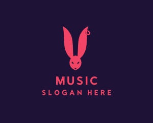 Game - Punk Bunny Rabbit logo design