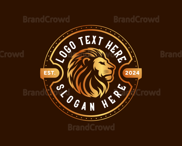 Elegant Lion Animal Logo