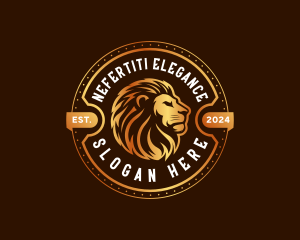 Elegant Lion Animal logo design