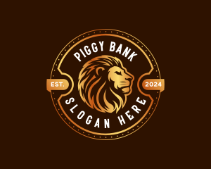 Elegant Lion Animal logo design