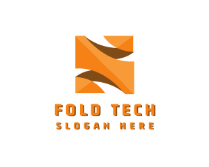 Fold - 3D Box Fold Letter S logo design