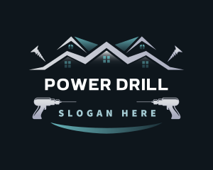 Drill - Carpentry Drill Construction logo design