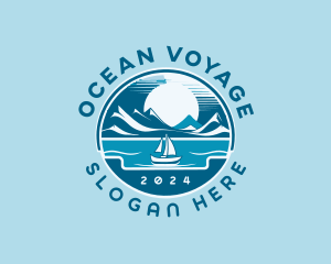 Sailing Vacation Travel logo design