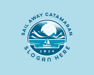 Sailing Vacation Travel logo design