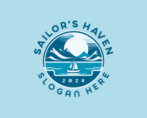 Sailing Vacation Travel logo design