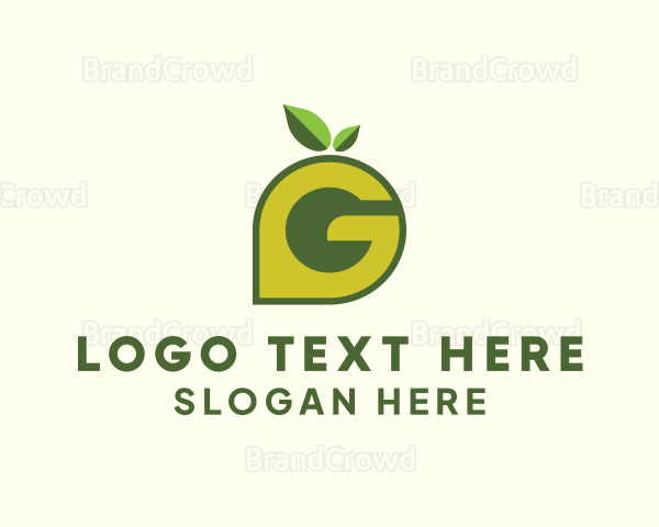 Organic Garden Letter G Logo