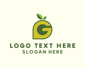 Vegan - Organic Garden Letter G logo design