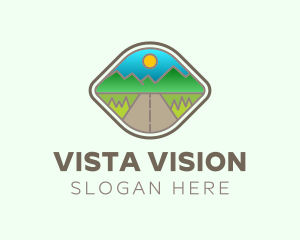 View - National Park Road Trip logo design