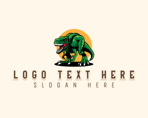 Beast Prehistoric Dinosaur logo design