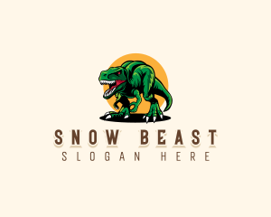 Beast Prehistoric Dinosaur logo design