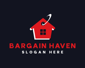 Sale - House Sale Tag logo design