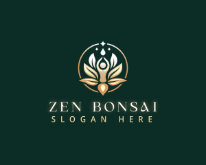 Lotus Holistic Zen Yoga logo design