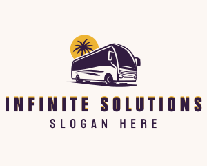 Tour Guide - Road Trip Bus Vehicle logo design