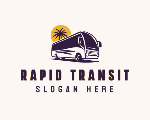 Shuttle - Road Trip Bus Vehicle logo design