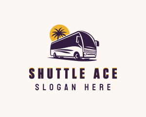 Road Trip Bus Vehicle logo design