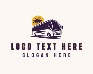 Tour - Road Trip Bus Vehicle logo design
