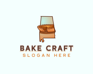 Alabama Pecan Pie logo design