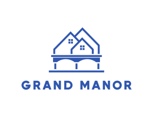 Tall House Mansion logo design