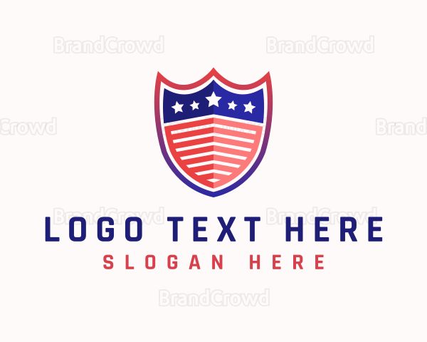 USA Shield Flag Logo