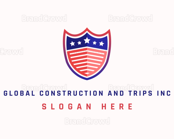 USA Shield Flag Logo