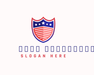 Technology - USA Shield Flag logo design
