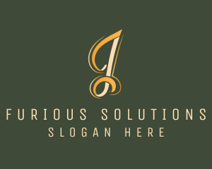 Luxury Business Letter J logo design