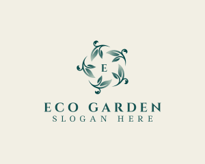 Elegant Leaf Planting logo design