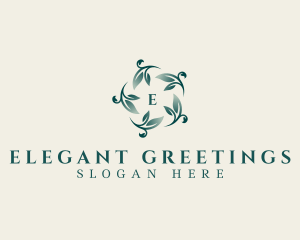 Elegant Leaf Planting logo design