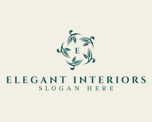 Elegant Leaf Planting logo design