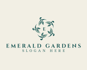 Elegant Leaf Planting logo design