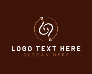 Nautical - Fisherman Marine Hook logo design