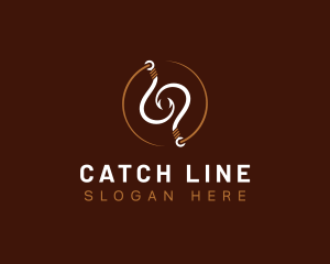 Hook - Fisherman Marine Hook logo design