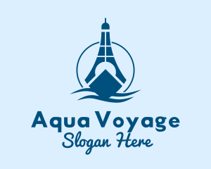 Sea Lighthouse Ship logo design