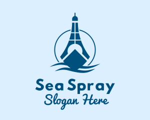 Sea Lighthouse Ship logo design