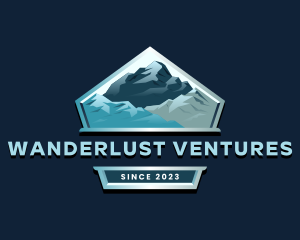 Traveller - Mountain Glacier Alpine logo design